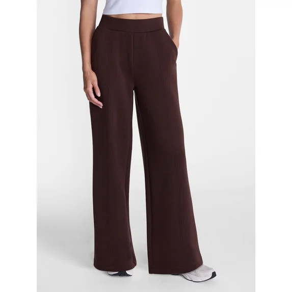 Avia Women's Wide Leg Scubaknit Pants, Sizes XS-XXL | Walmart (US)