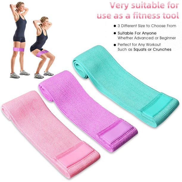 Resistance Bands Sets for Legs and Butt,Thick Fabric Loop Exercise Work Out Bands for Strength Tr... | Walmart (US)