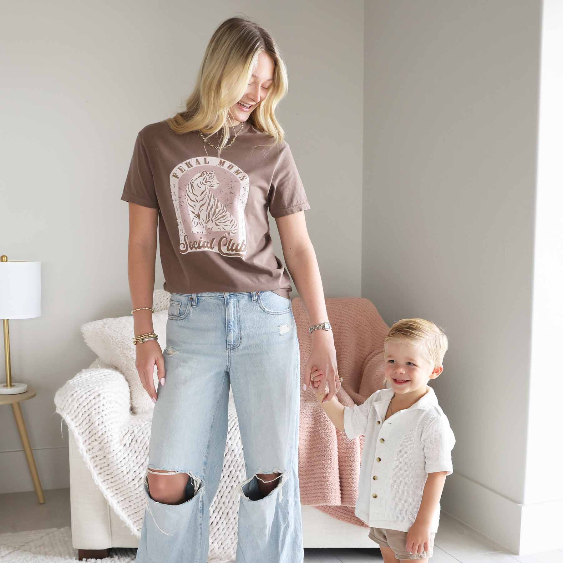 Feral Moms Club Graphic Tee | Espresso | Caden Lane