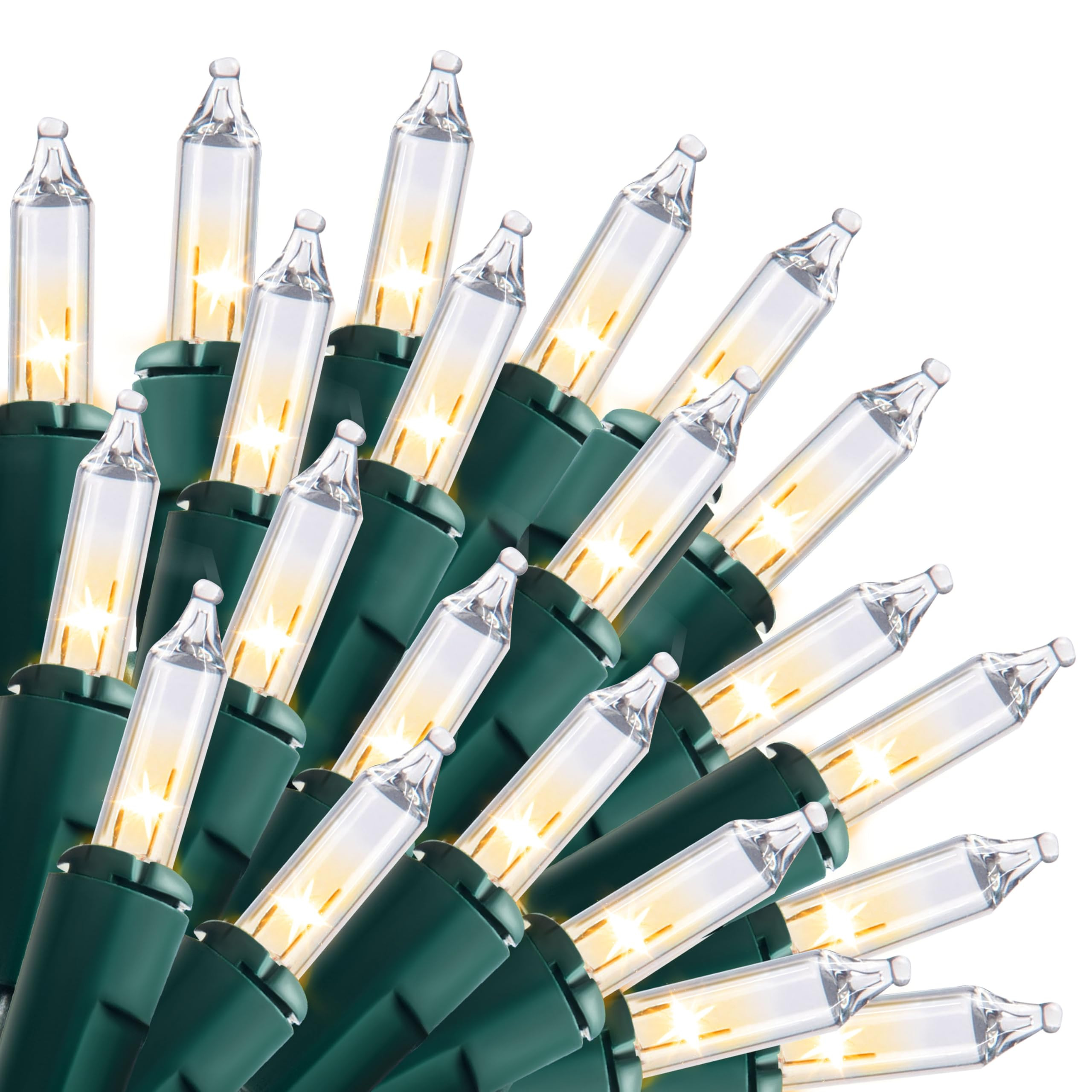 Joyfy Clear Christmas String Lights Indoor 300(3x100) Mini Warm White Fairy Light 64.2 FT Lighting Decor | 30254P | Lowe's