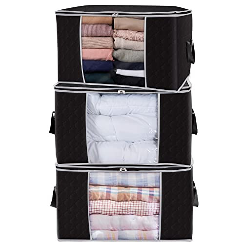 Amazon.com: Lifewit Large Capacity Clothes Storage Bag Organizer with Reinforced Handle Thick Fab... | Amazon (US)