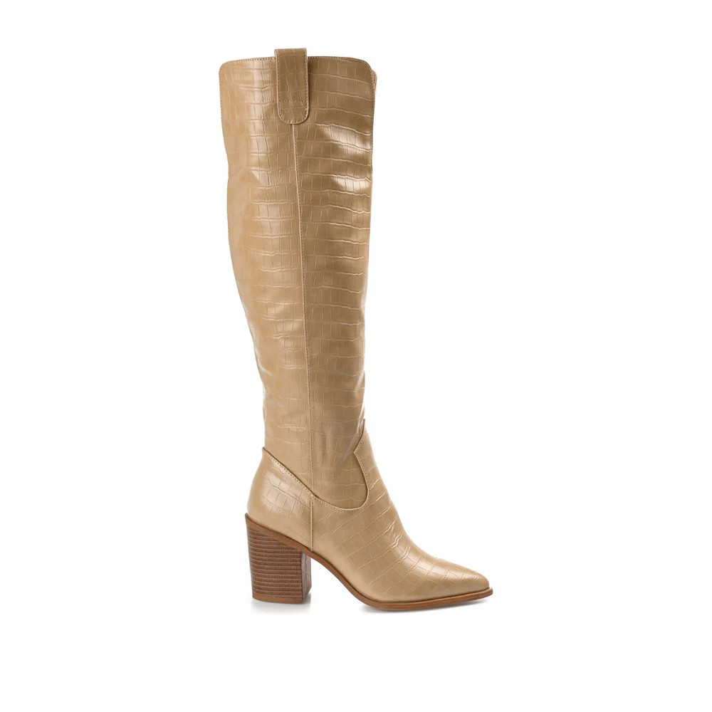 THERESE COWGIRL BOOTS IN CROCO | Journee Collection