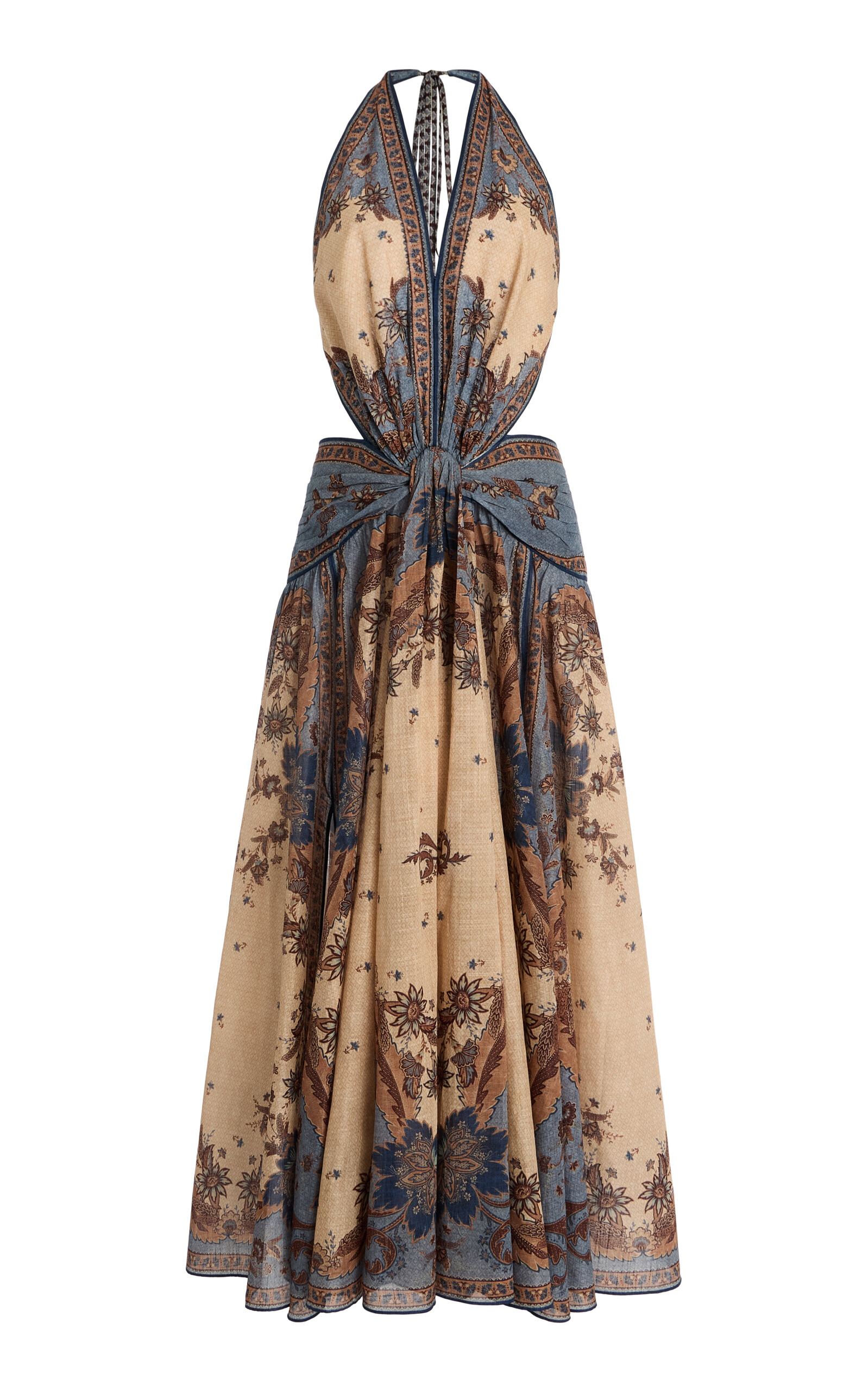 Ascension Printed Cotton Maxi Halter Dress | Moda Operandi (Global)