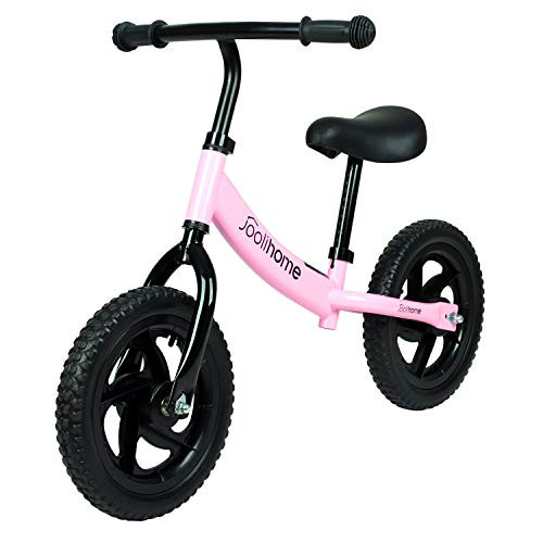 12" Balance Bike Carbon Steel Frame No Pedal Walking Balance Bike Training Bicycle for Kids and T... | Amazon (UK)