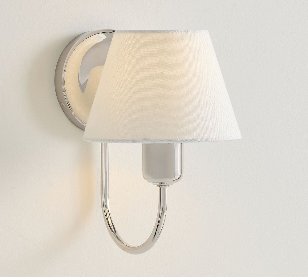 Holmes Linen Shade Sconce (10") | Pottery Barn (US)