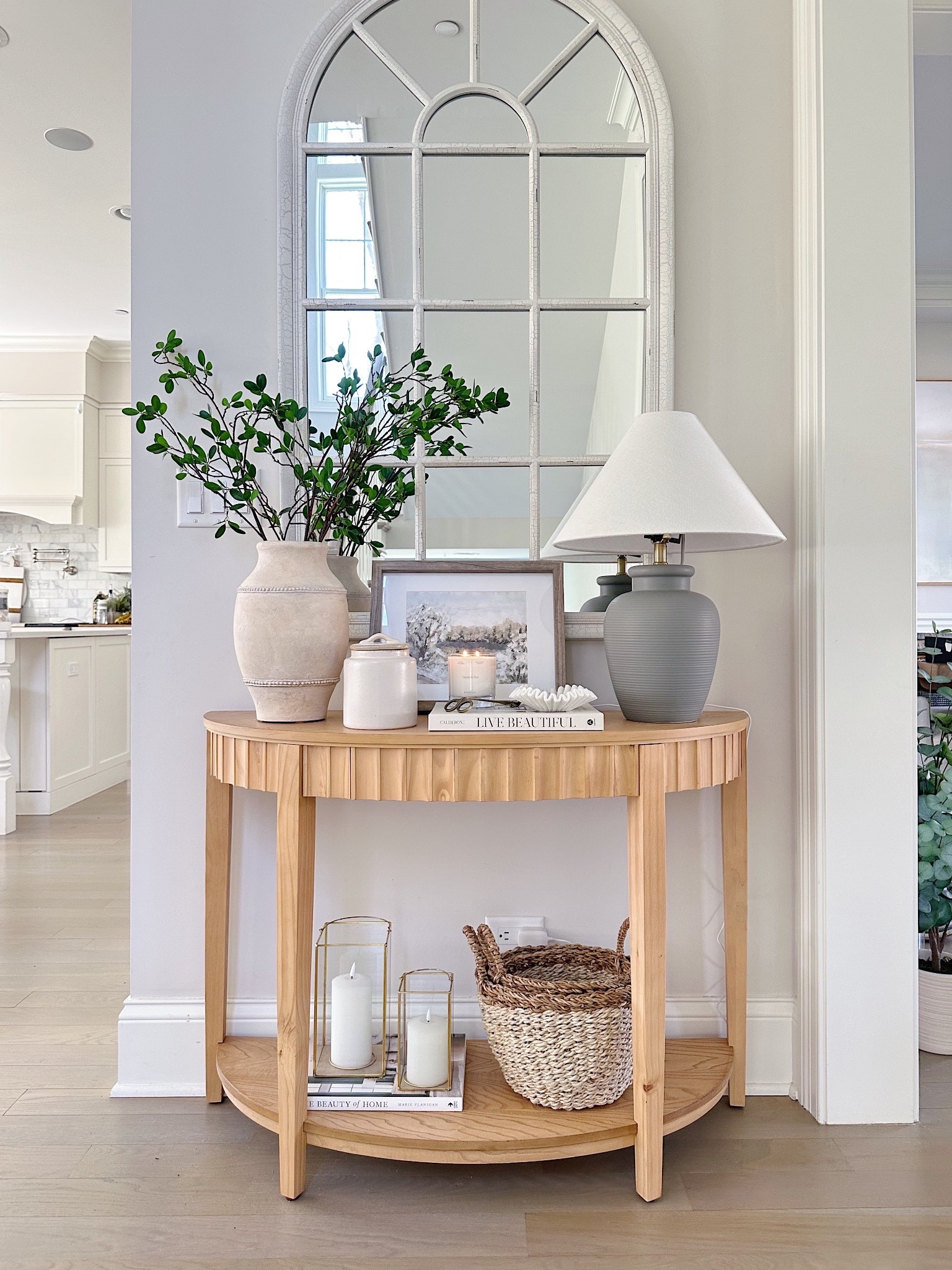 My pretty entryway console table is perfect for smaller spaces and the price is right! This Target console table is so fun to style for any season!

(9/1)

#LTKhome #LTKstyletip #LTKFind