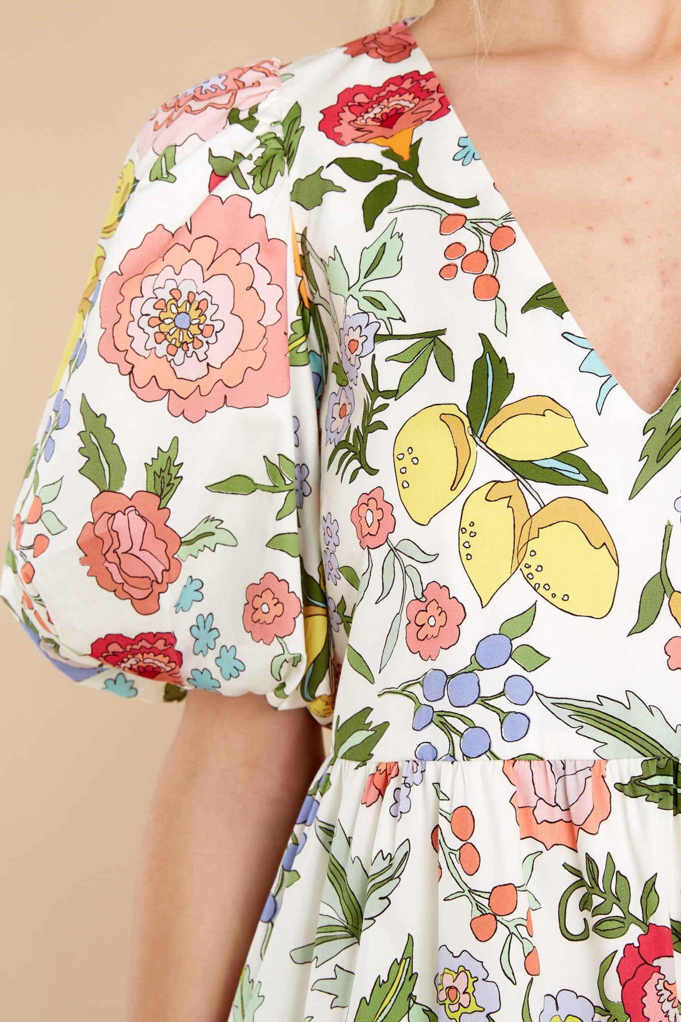 Izzy Lemon Verbena Dress | Red Dress 