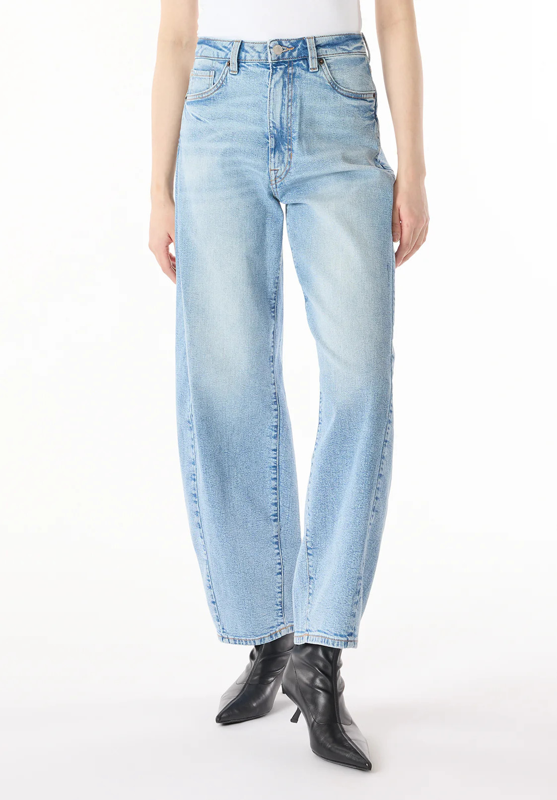 High Rise Barrel Barbara Women's Jeans, Vintage Blue - BL16072 | Buffalo David Bitton