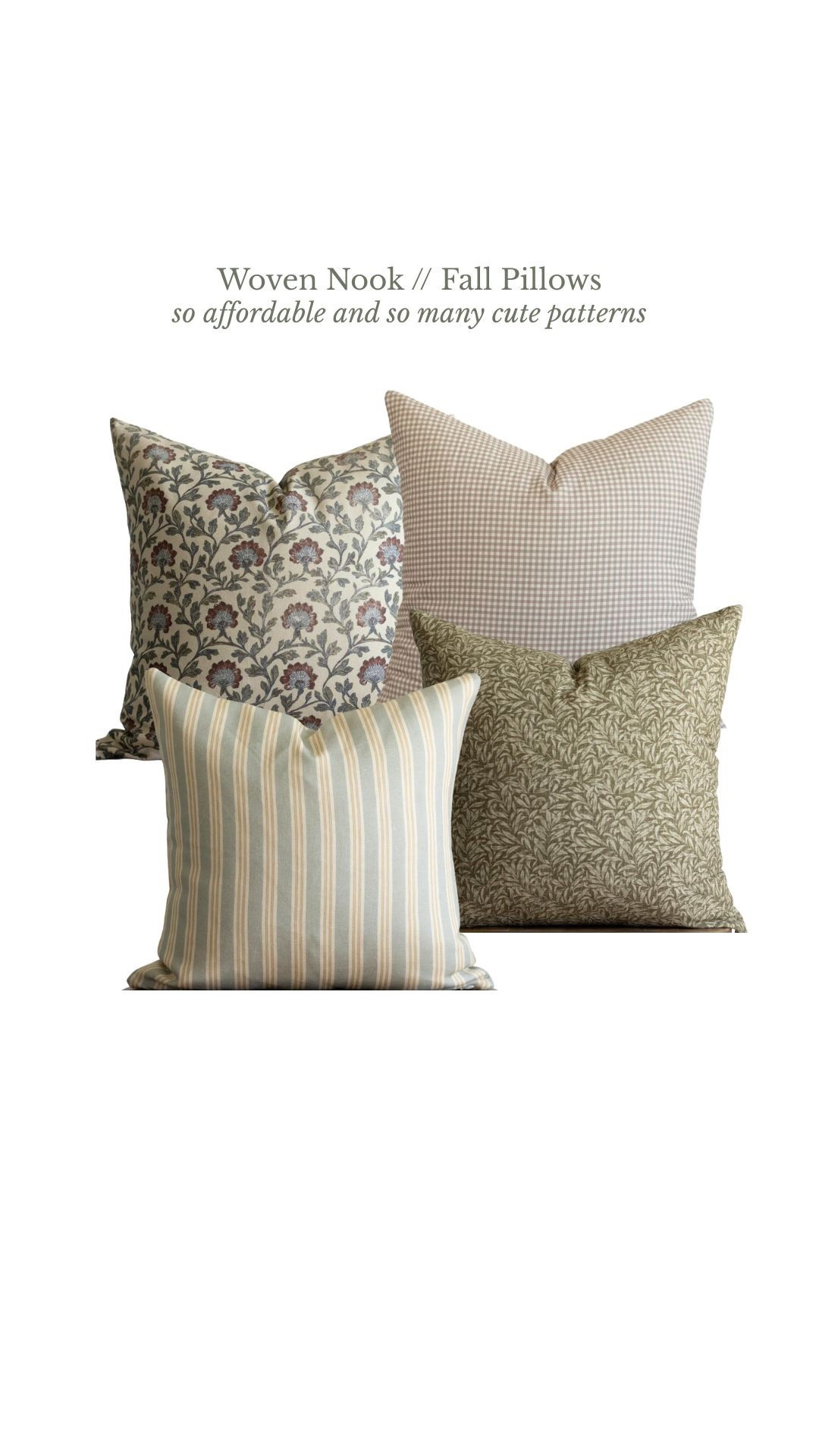 On sale through today! So many cute patterns and styles of fall throw pillows from Woven Nook 

#LTKHome #LTKSeasonal #LTKSaleAlert