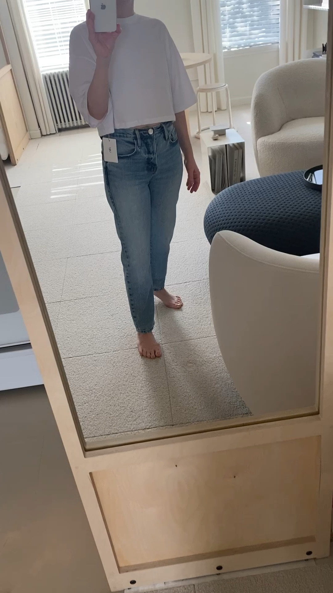 my favorite spring summer combo - blue jeans + white t 