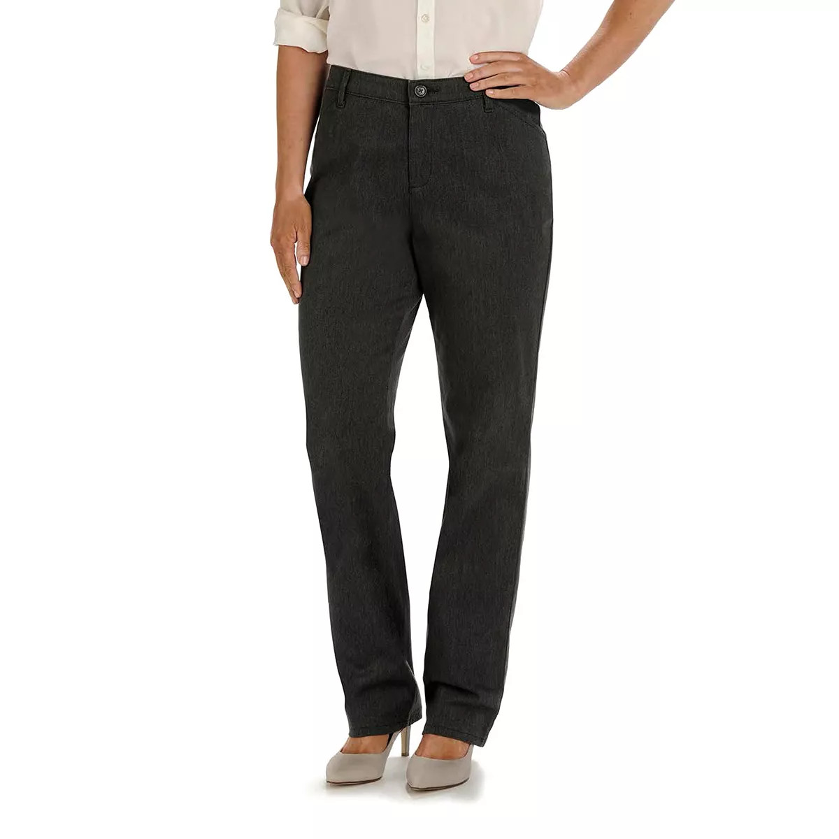 Women's Lee® Relaxed Fit Straight-Leg Twill Pants | Kohl's