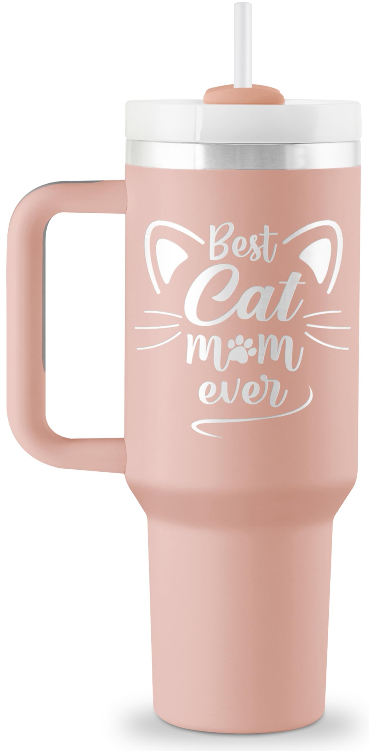 Cat Mom Gifts for Women Tumbler 40oz - Cat Gifts for Women - Cats Lover Gift for Woman - Mothers ... | Amazon (US)