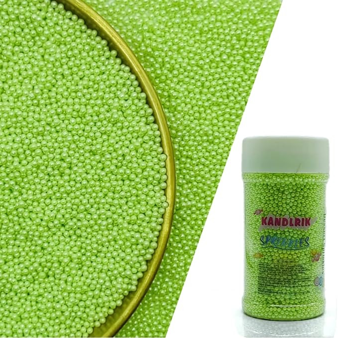 Edible Light Green Sprinkles Candy 2mm Mini Pearls Cake Decorations Cupcake Toppers Cookie Decora... | Amazon (US)