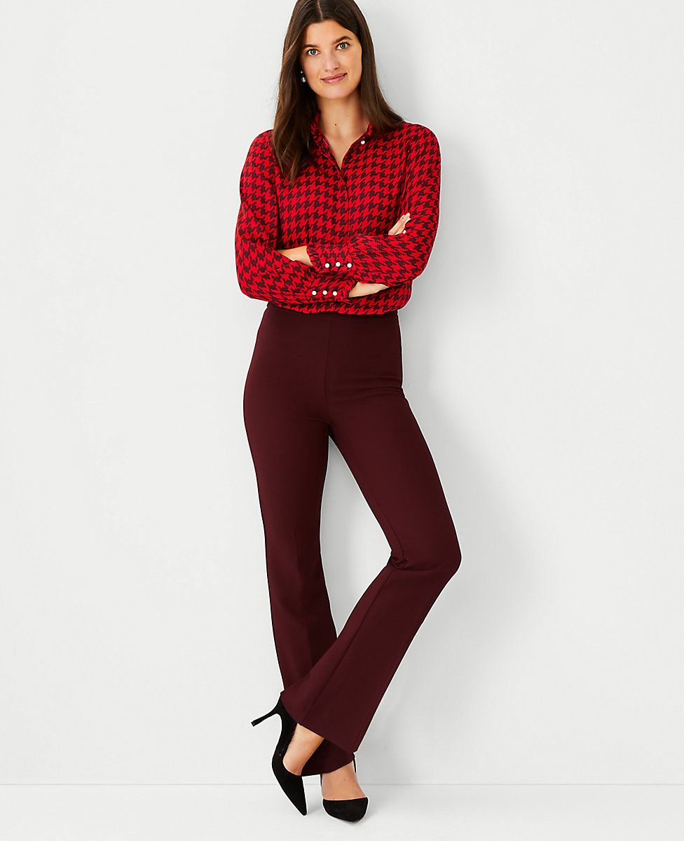 The Petite High Waist Side Zip Trouser Pant | Ann Taylor (US)