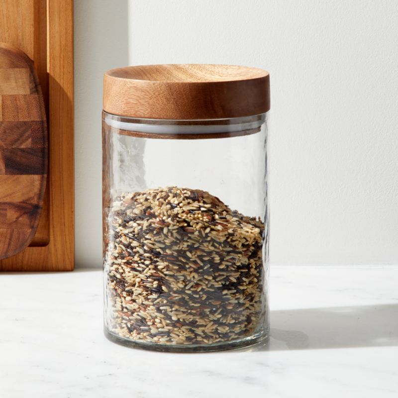 Cooper Large Glass Canister + Reviews | Crate and Barrel | Crate & Barrel