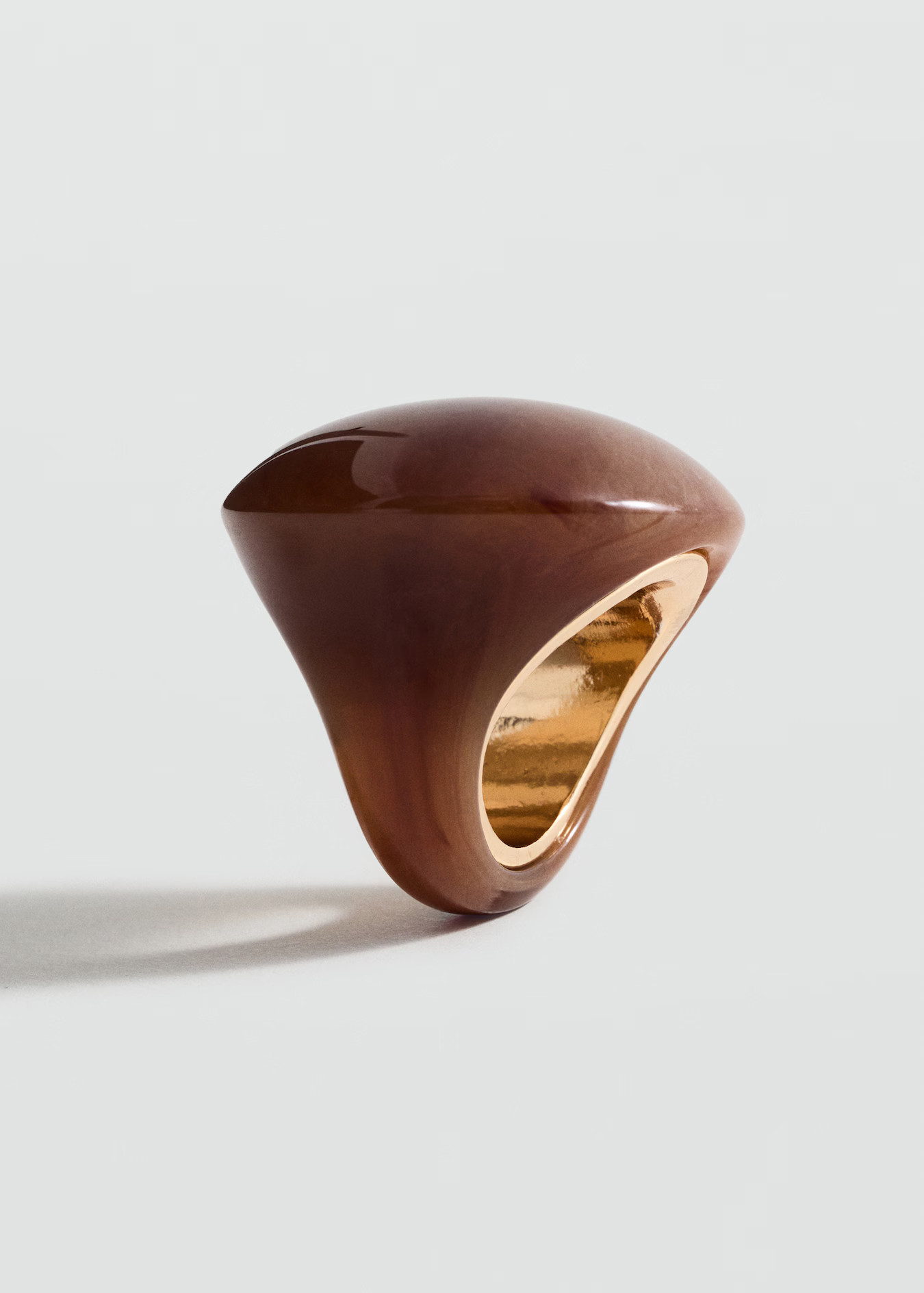 Resin maxi ring - Women | MANGO United Kingdom | MANGO (UK)