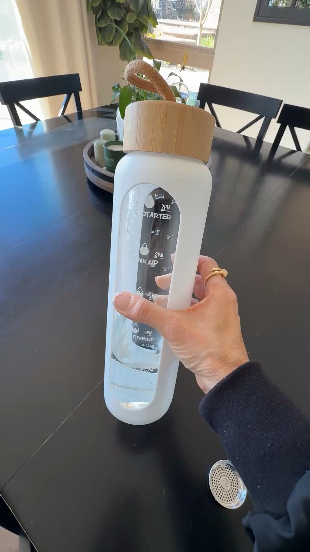 This water bottle has been such a simple way to stay on top of my hydration goals. The built in time markers keep me accountable throughout the day, and I love that it’s glass with a protective silicone sleeve. Easy to clean, cute on the counter, and one of those things I actually use every day.

glass water bottle, hydration tracker, water intake goals, healthy habits, wellness favorites, daily routine, hydration motivation, glass bottle with sleeve, time marker bottle, Amazon finds, healthy lifestyle, everyday essentials, wellness must have, EverydayHolly

#LTKselfcare #LTKOver40 #LTKdayinmylife