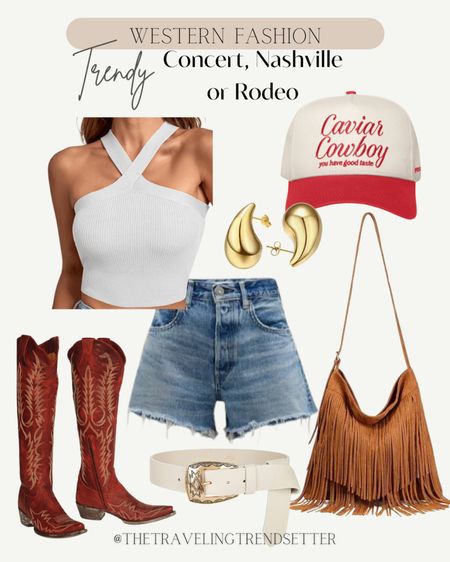 Amazon fashion - festival fashion - denim shorts - white tank A trucker hat - country concert outfit - concert outfit - spring - summer - music festival - Nashville
Cowgirl - cowboy - western - cowboy boots - hat - trucker - cowgirl


#LTKstyletip #LTKfindsunder100 #LTKFestival