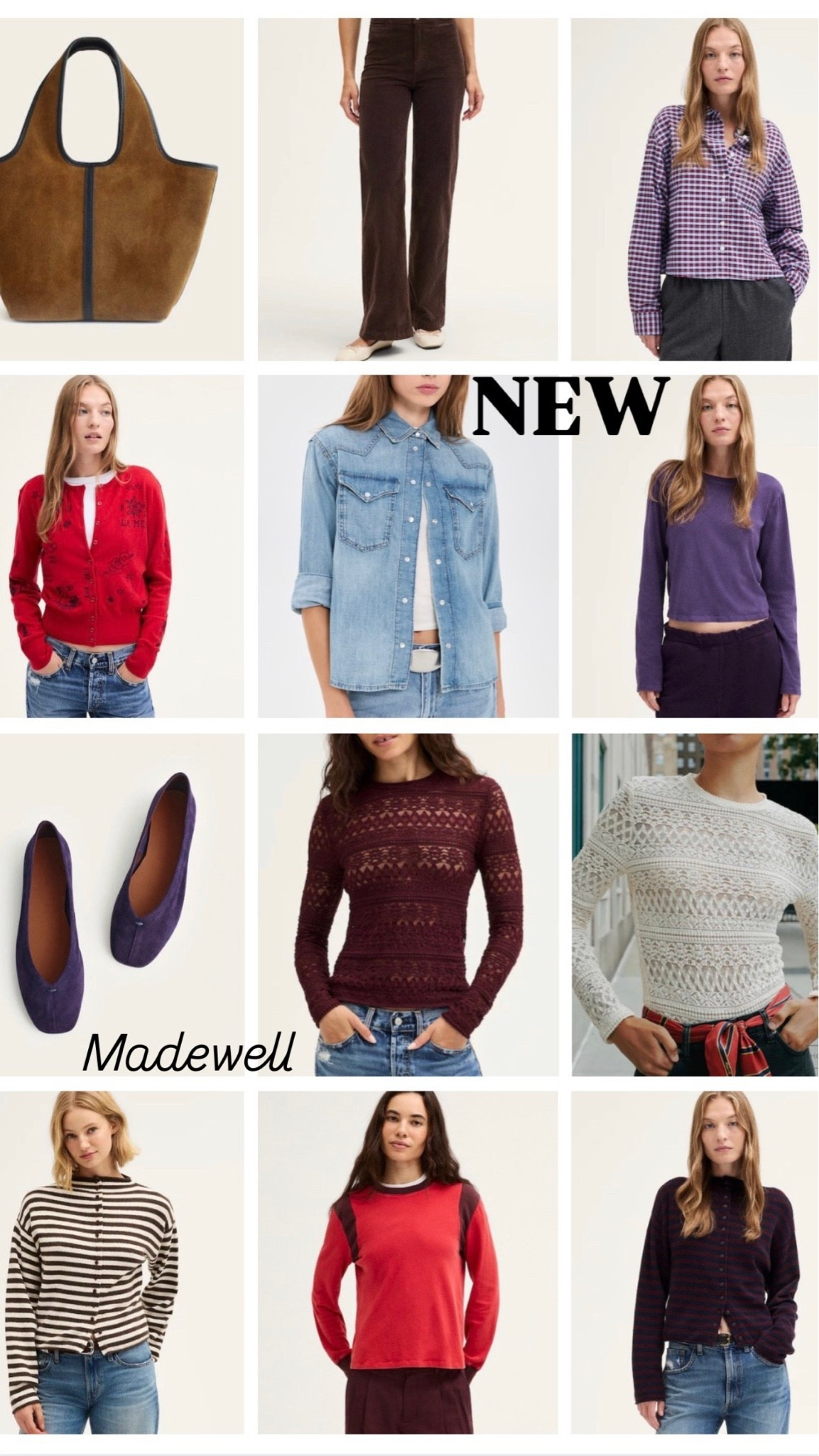 NEW!! Madewell. Love these rich colors and pretty textures

#LTKmomlife #LTKSeasonal #LTKOver40