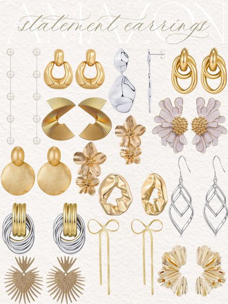 Beautiful amazon statement earrings for any occasion! #Founditonamazon #amazonfashion #inspire amazon gold earrings, Amazon classic earrings 

#LTKFindsUnder50 #LTKStyleTip #LTKFindsUnder100