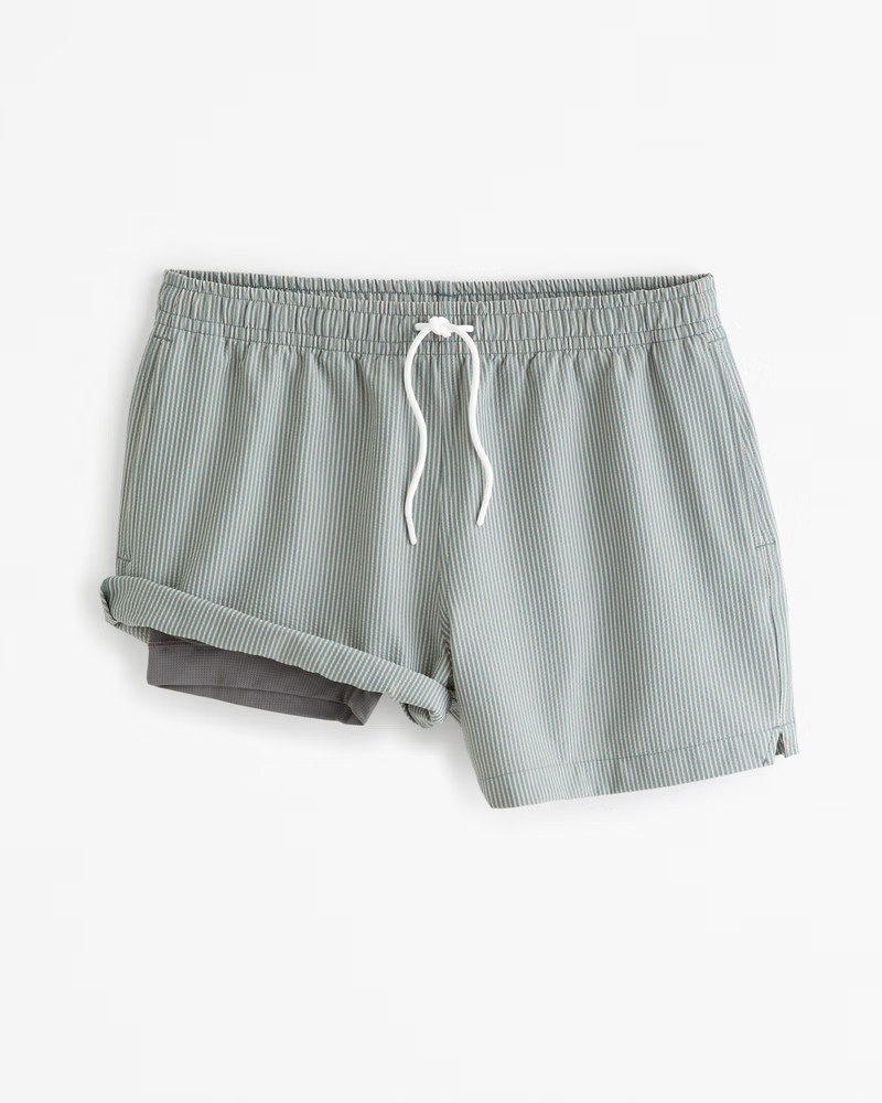 Pull-On Seersucker Swim Trunk | Abercrombie & Fitch (US)