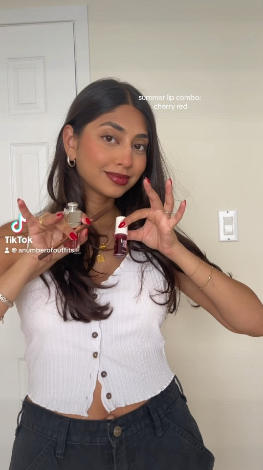 summer lip combo: cherry red 🍒
#lipcombo #makeuproutine #makeuptutorial

#LTKsummer #LTKbeauty