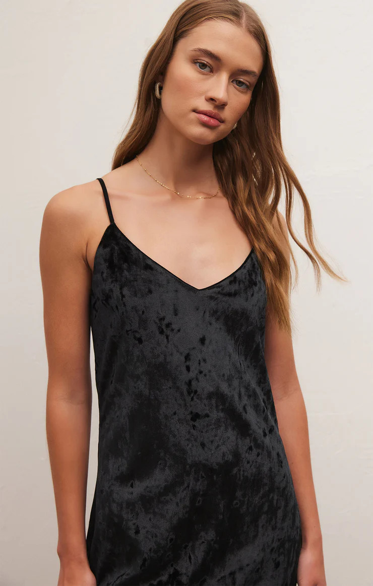 Selina Crushed Velvet Midi Dress | Z Supply