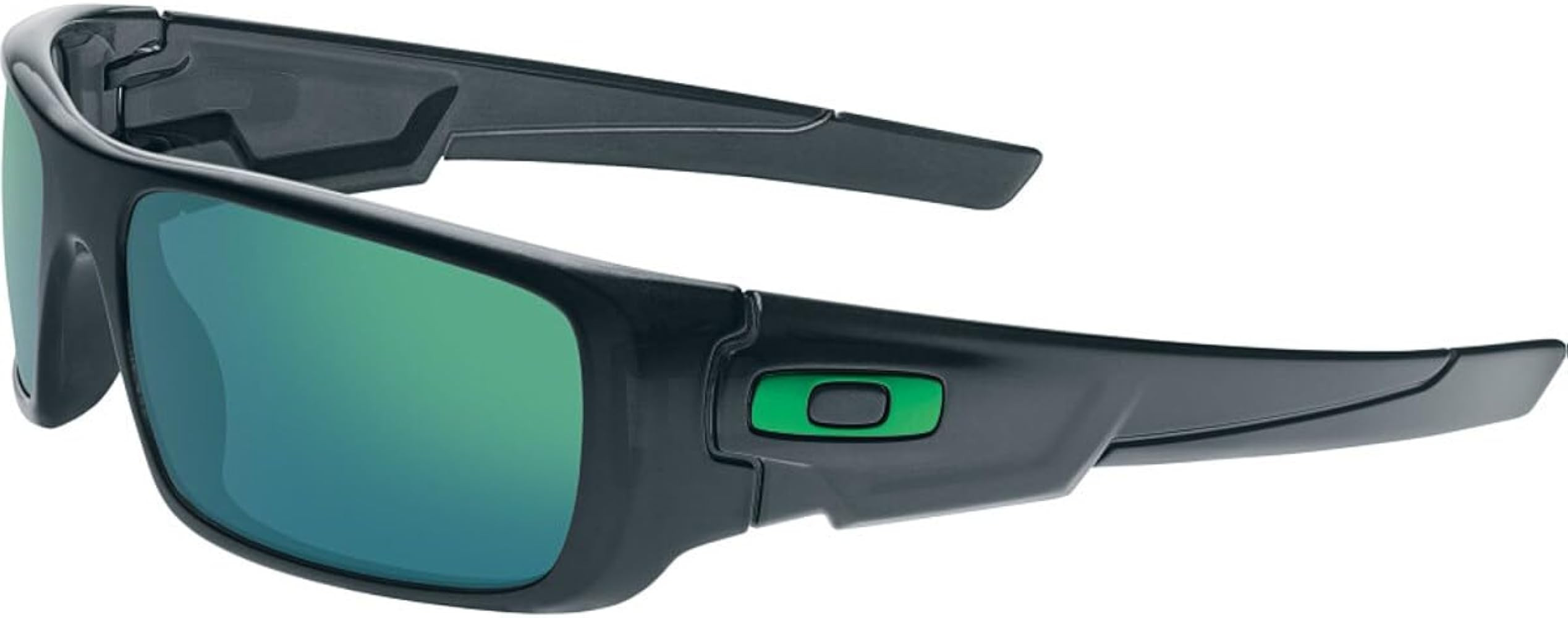Oakley Crankshaft Sunglasses, Black Ink/Jade Irid, One Size | Amazon (US)