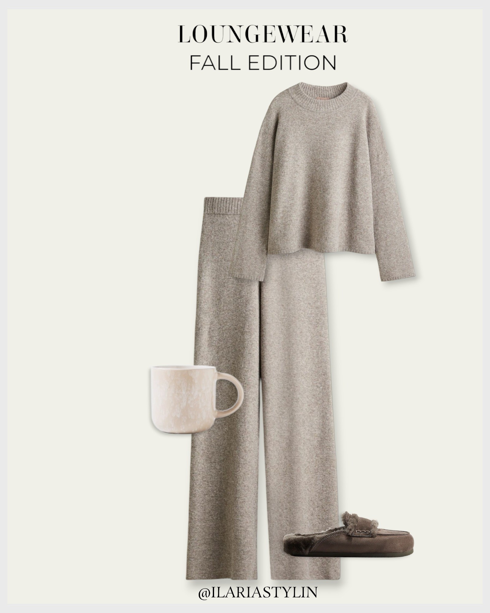 LOUNGEWEAR: FALL EDITION 🍂 loungewear, home wear, fall loungewear, fall fashion, fall outfit,  beige melange sweater, fine-knit sweater, soft sweater, crewneck sweater, beige melange pants, fine knit pants, taupe slippers, warm-lined slippers, coffe mug, ceramic mug, women fashionLOUNGEWEAR: FALL EDITION 🍂 loungewear, home wear, fall loungewear, fall fashion, fall outfit,  beige melange sweater, fine-knit sweater, soft sweater, crewneck sweater, beige melange pants, fine knit pants, taupe slippers, warm-lined slippers, coffe mug, ceramic mug, women fashion

#LTKSeasonal #LTKStyleTip #LTKFindsUnder50