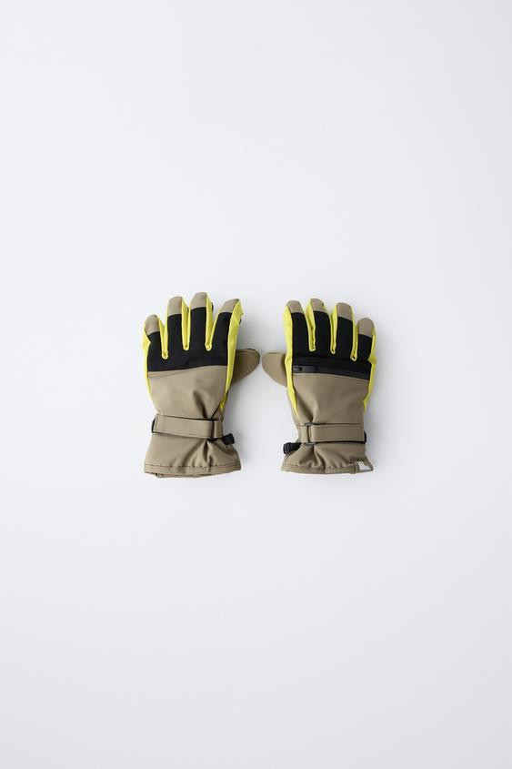 WINDPROOF SKI COLLECTION GLOVES | Zara US