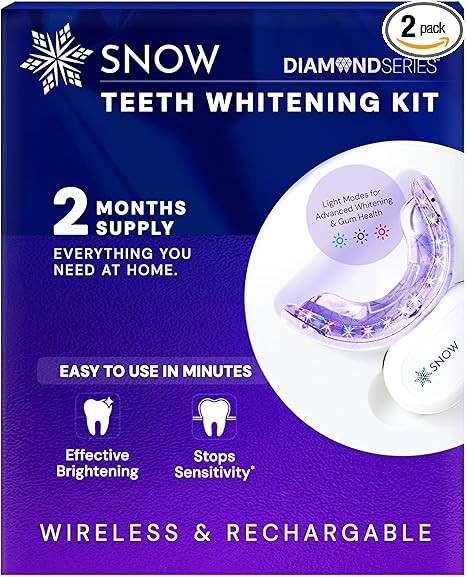 Teeth Whitening Kit - Snow Teeth Whitening Serum and LED Mouthpiece Whitener, Formulated with Hyd... | Amazon (US)