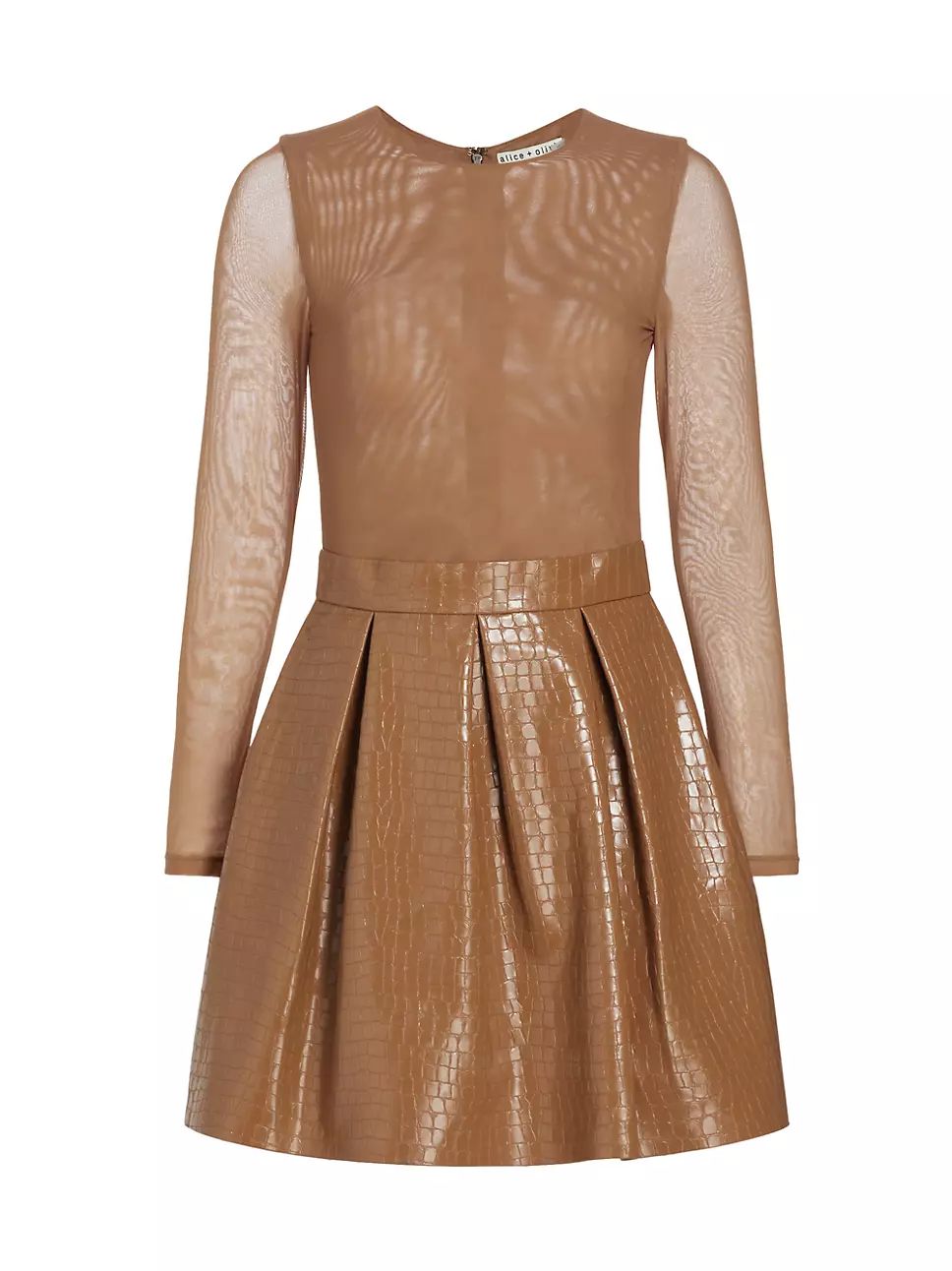 Alice + Olivia Chara Faux Leather Minidress | Saks Fifth Avenue