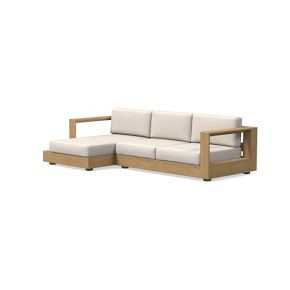 Telluride Outdoor 2-Piece Chaise Sectional Cushion Covers | West Elm (US)