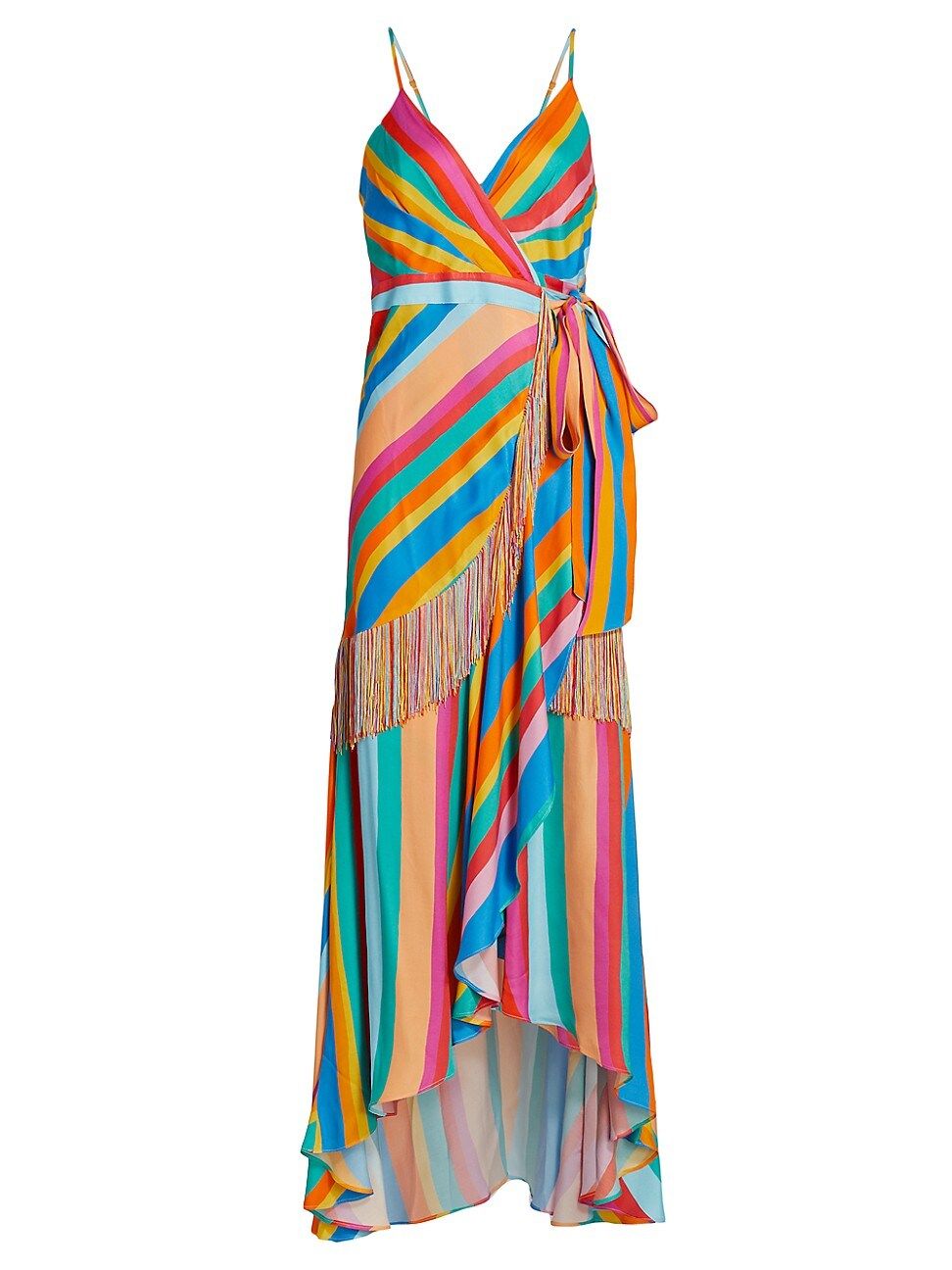 Farm Rio Striped Scarf Wrap Dress | Saks Fifth Avenue