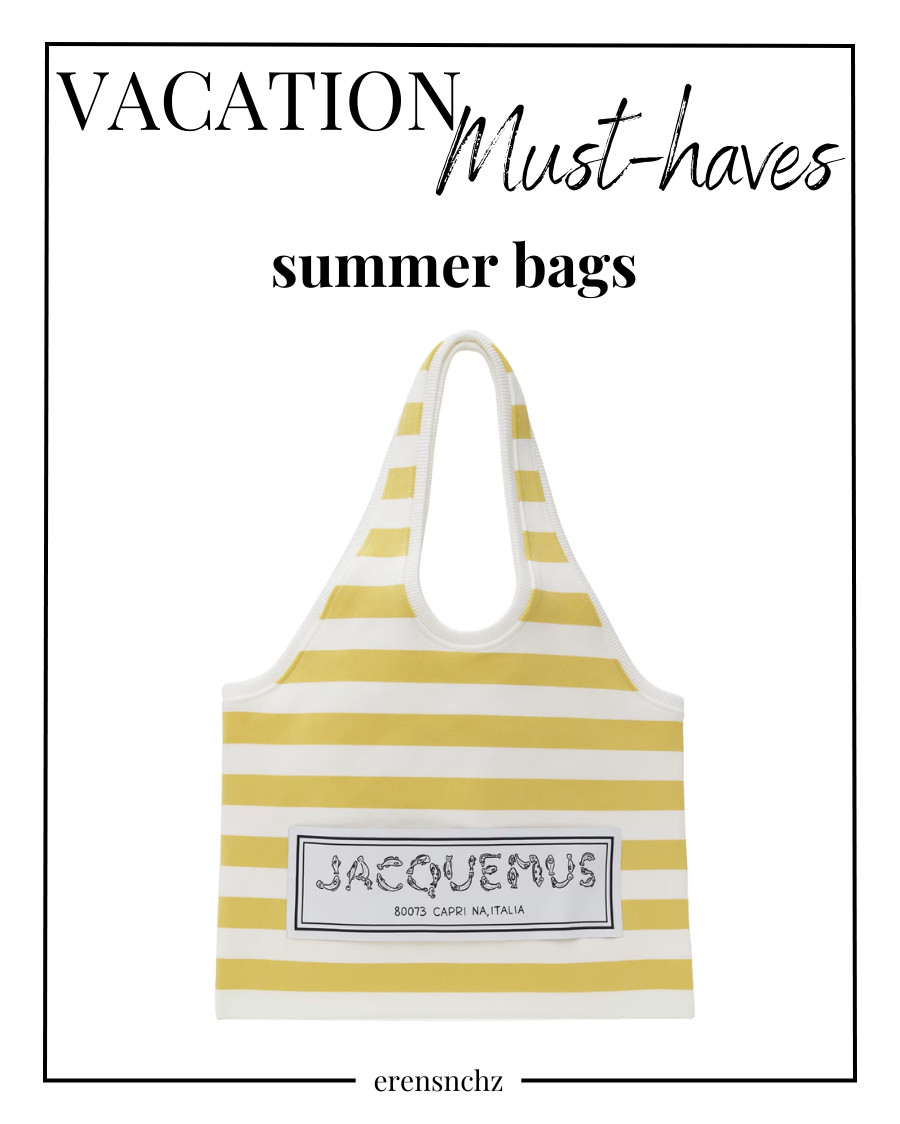 The Perfect Vacation Tote: Jacquemus Le Sac Marcel for Chic Summer Style!

The Le Sac Marcel Tote by Jacquemus is the ultimate vacation must-have! With its soft stretch jersey, bold yellow & white stripes, and effortless oversized design, it’s perfect for beach days, city strolls, and European summer adventures. Lightweight, stylish, and iconic—this tote is made to turn heads! ☀️👜 #Jacquemus #VacationStyle #SummerTote 

 #LTKWatchNow #LTKStyleTip #LTKItBag