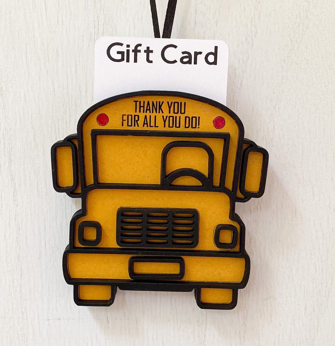 School bus driver ornament and gift card holder, bus driver appreciation, bus driver gift, Christ... | Etsy (US)