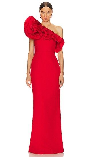 Chiara Gown in Red | Revolve Clothing (Global)