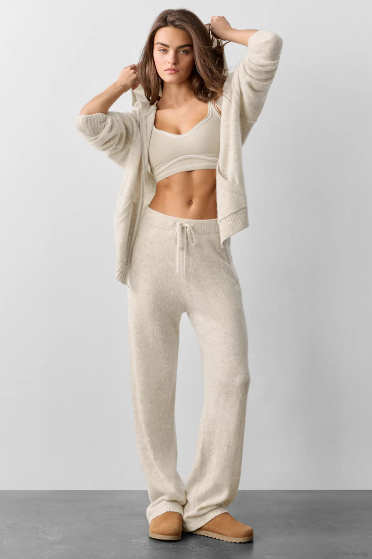 Wool Cashmere New Class Full Zip Hoodie | Alo Yoga