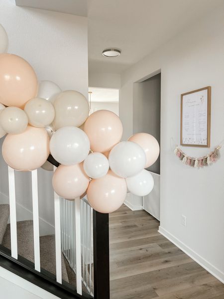 balloon arch garland kit from amazon 🫶🏼

ps we had a lot of balloons leftover, we only needed enough to cover our banister! 

neutral / birthday party / wedding / bridal / baby shower / balloons / party decor / sand / light pink / white

#LTKhome #LTKunder50 #LTKFind