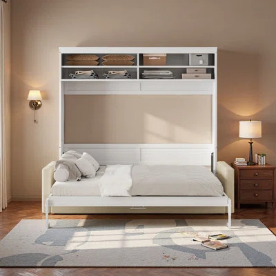 Queen Size Murphy Bed Wall Bed With Sofa | Wayfair North America