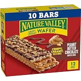 Nature Valley Wafer Bars, Peanut Butter Chocolate Flavored Snacks, 10 Bars, 13 OZ | Amazon (US)