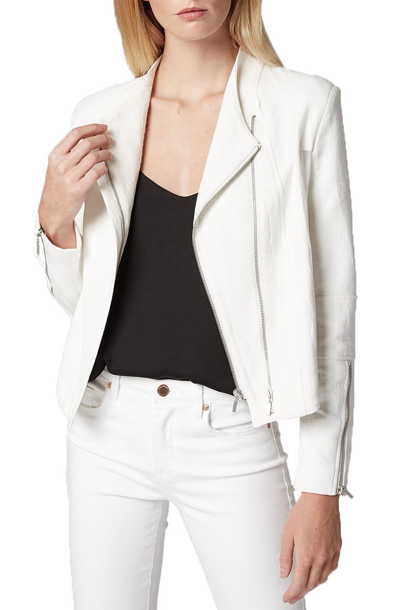 Mesh Detail Crepe Jacket | Nordstrom