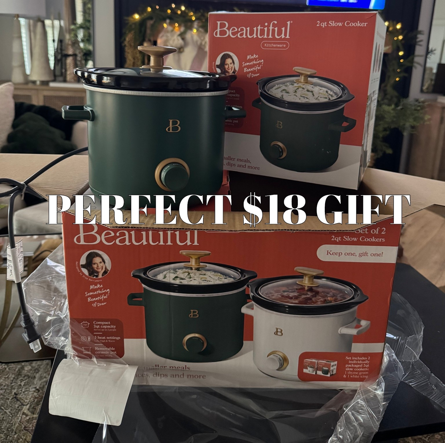 Walmart Deal | Beautiful 2-Pack Slow Cookers for Under $18 🍲✨



walmart+deal
walmart+finds
beautiful+slow+cooker
mini+slow+cooker+set
kitchen+gifts+under+20
holiday+hosting+essentials
affordable+kitchen+finds
walmart+sale+2025
beautiful+kitchenware

#LTKGiftGuide