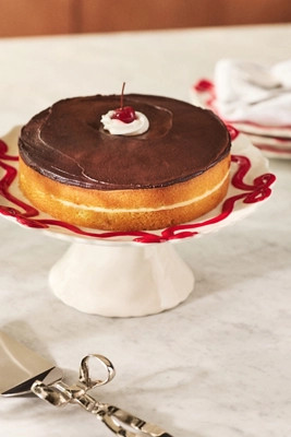 Benedita Bow Ceramic Stoneware Cake Stand | Anthropologie (US)