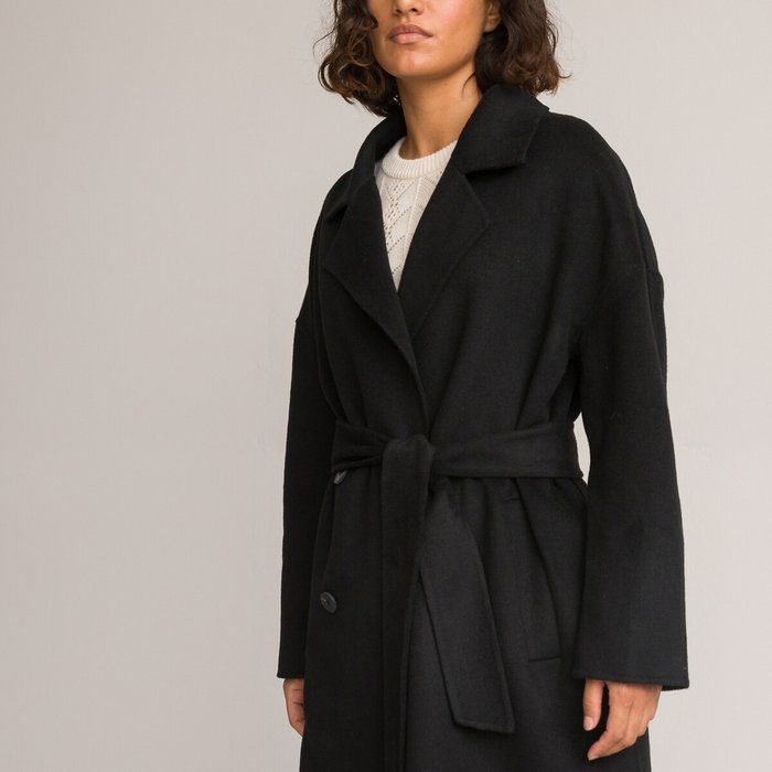 Iconic Double-Sided Coat in Recycled Wool Mix | La Redoute (UK)