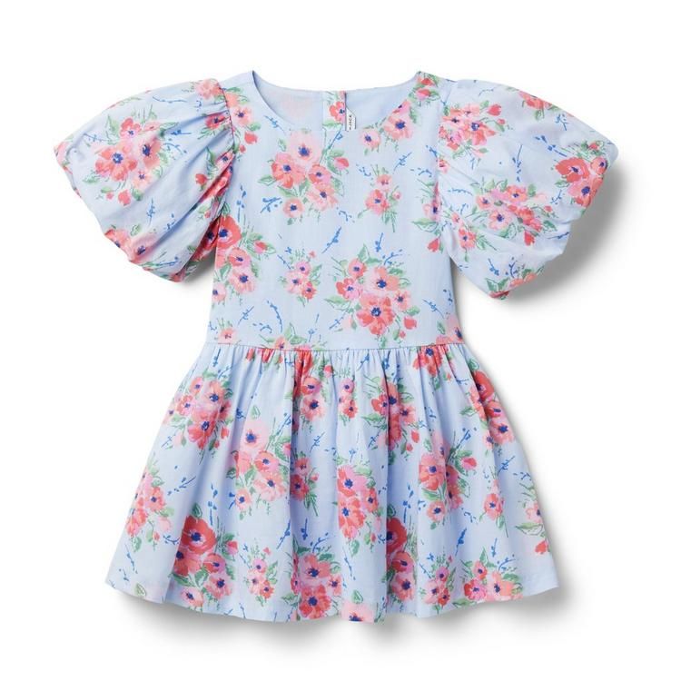 Floral Bubble Sleeve Dress | Janie and Jack