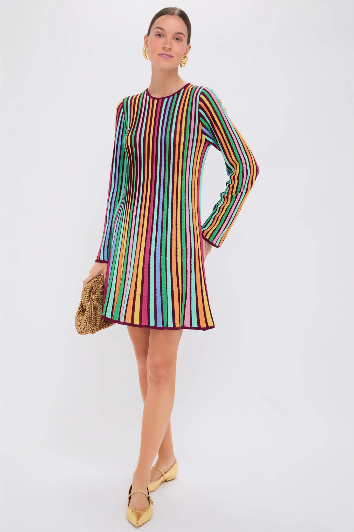 Rainbow Stripe Knit Amal Dress | Tuckernuck (US)