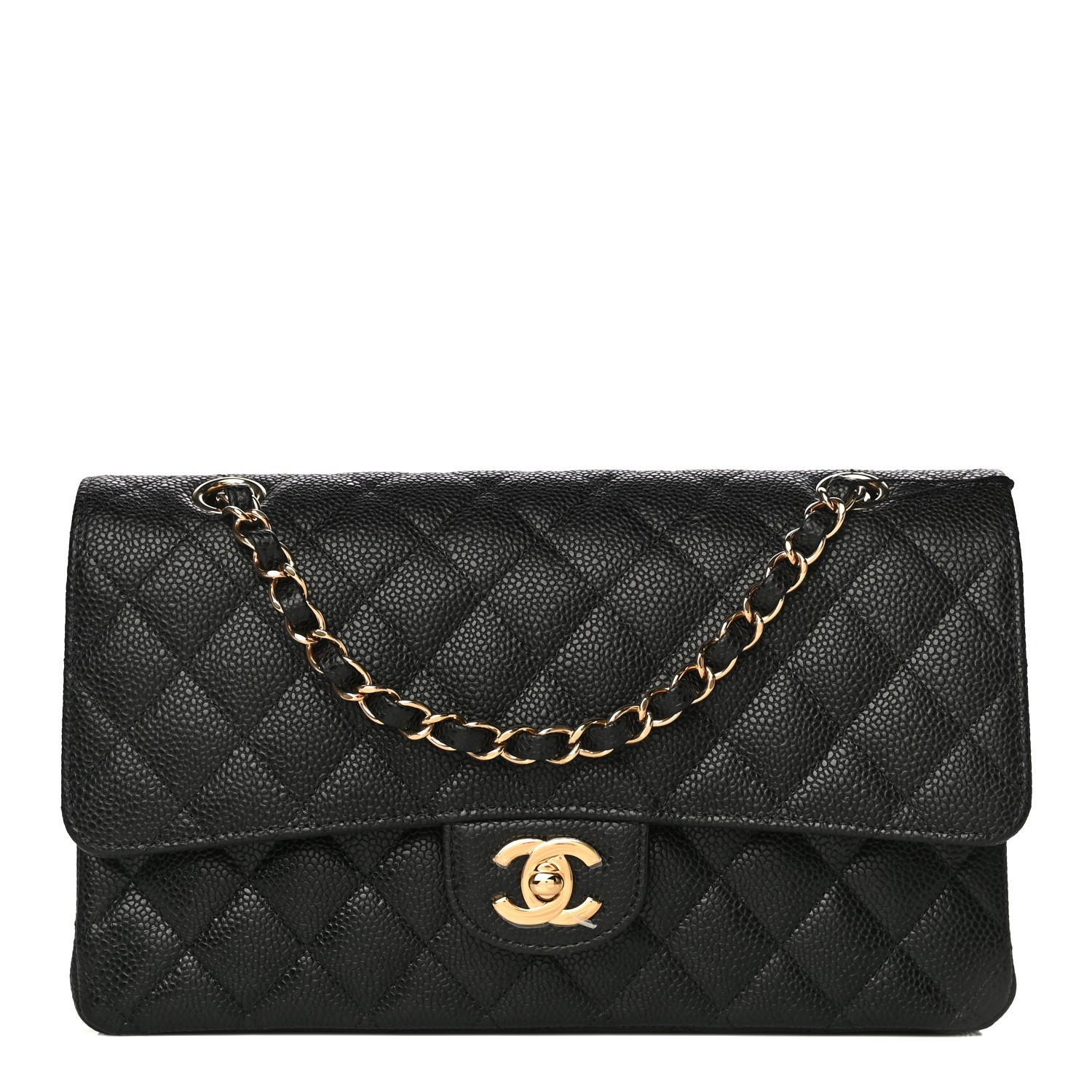 CHANEL

Caviar Quilted Medium Double Flap Black | Fashionphile