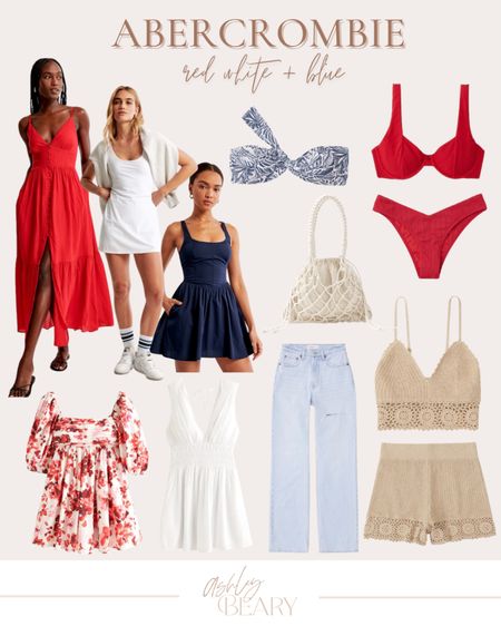 Abercrombie Memorial Day Weekend outfit inspo. Fourth of July outfit inspo 

Abercrombie sale 
Red white and blue 
Summer outfit 
Beach outfit 
Vacation outfit 

#LTKstyletip #LTKunder100 #LTKSeasonal