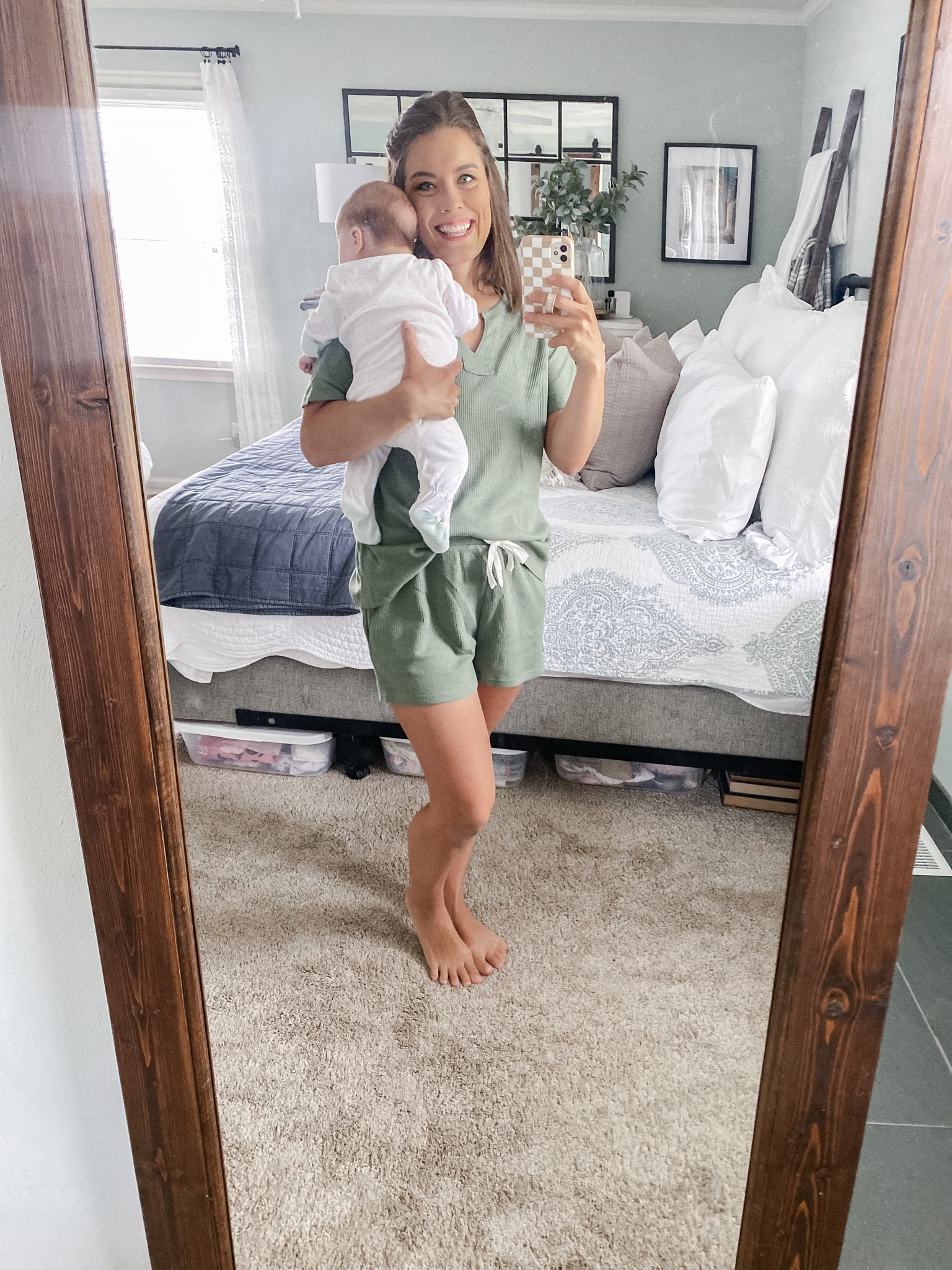 Got a little carried away with loungewear on Prime Day, but this waffle-textured set is where it’s at! 👏🏼👏🏼 So comfy, flattering, and makes me feel a little more put together than a tshirt and Jimmy’s old basketball shorts 😆

Drawstring shorts and POCKETS! 👏🏼 AKA where I store all the pacifiers for Mo and the baby…IYKYK!

Comes in lots of colors! I’m wearing size M!

#LTKstyletip #LTKunder50 #LTKFind